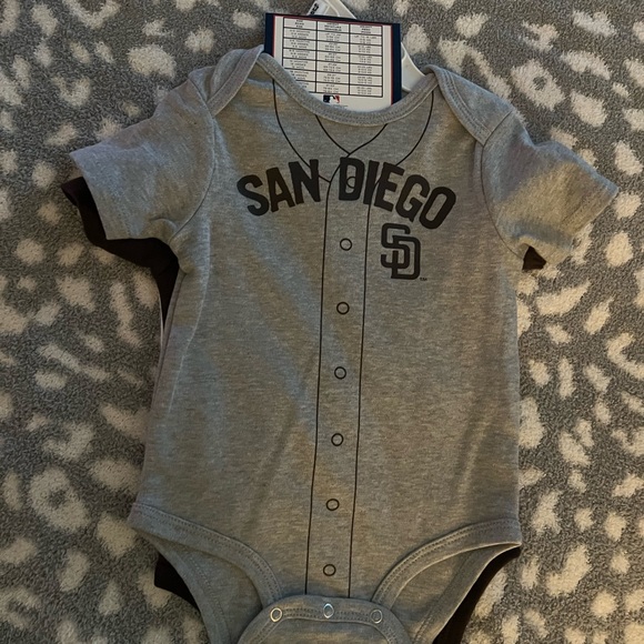 San Diego Padres baby onesies size 6/9 month - Picture 2 of 3